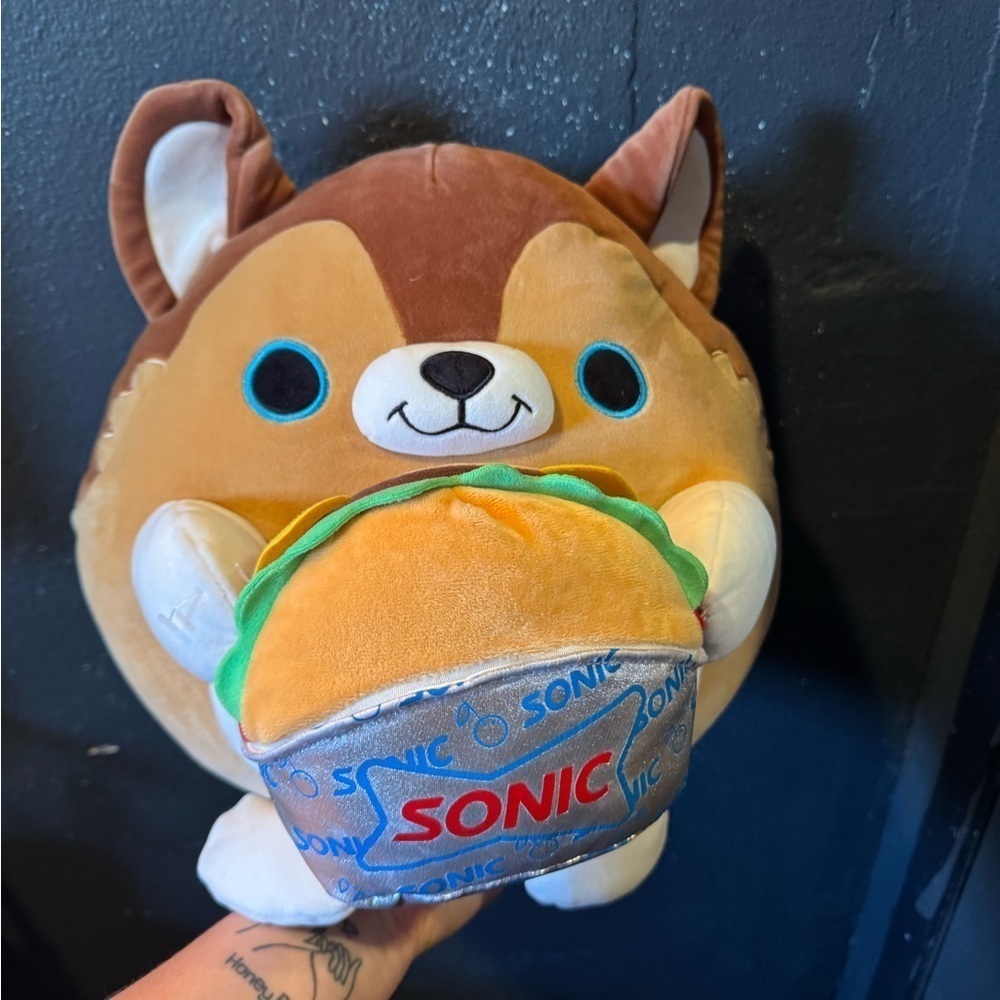 Sonic Plush Toy with Burger
